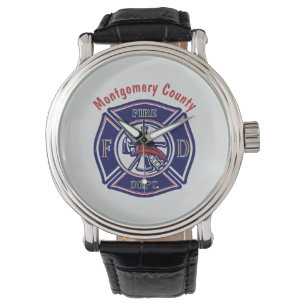 Logo für das Blue Firefighter-Abzeichen - kundensp Armbanduhr