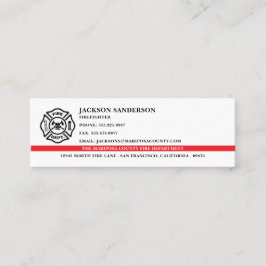 Logo für das Brandabwehrteam Mini Visitenkarte