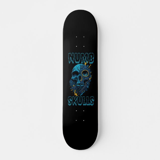Logo für das Design von Numb Skulls Skateboard (Vorne)
