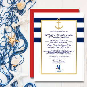 LOGO für das Event "Custom Navy Blue Nautical Part Einladung