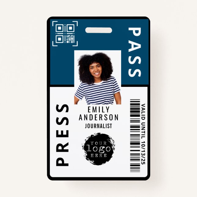 Logo für das Foto "Custom Journality Media Pass" | Ausweis (Vorderseite)