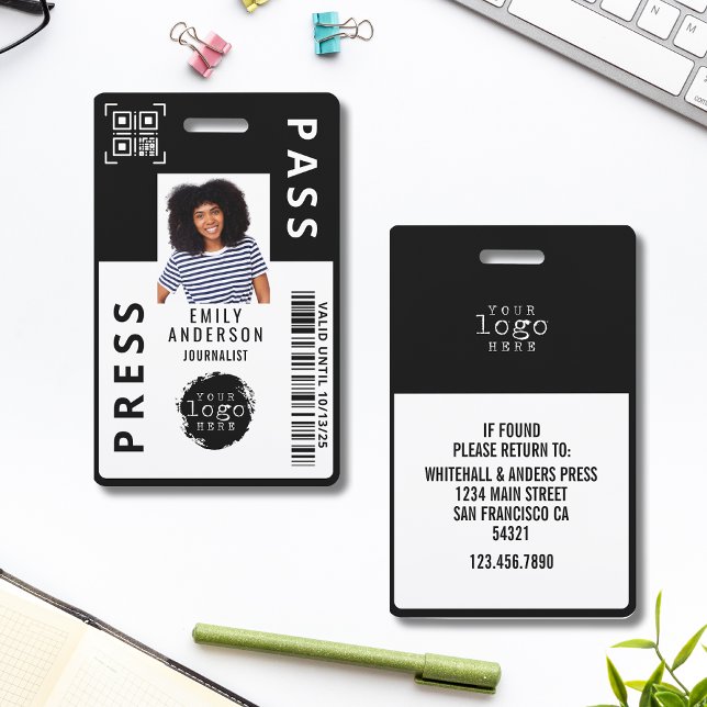 Logo für das Foto "Custom Journality Press Pass" | Ausweis (Von Creator hochgeladen)