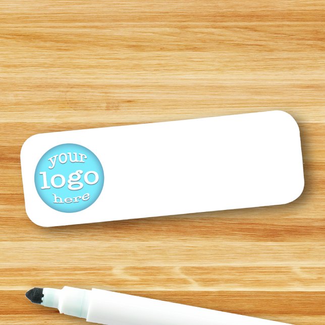 Logo für das Geschäft mit benutzerdefiniertem Unte Namensschild (Custom Company Business Logo Reusable Dry Erase Name Tag)