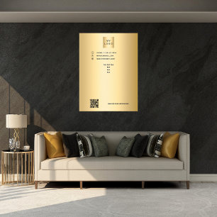 Logo für das Gold-Geschäft - benutzerdefinierter T Poster