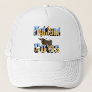 Logo für das Hochland-Kühen-Bild, Truckerkappe