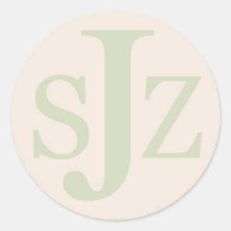 Logo für das Hochzeitstich Runder Aufkleber