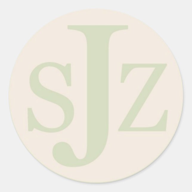 Logo für das Hochzeitstich Runder Aufkleber (Vorderseite)