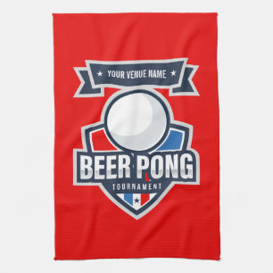 Logo für das individuell anpassbare Bierpong-Turni Geschirrtuch