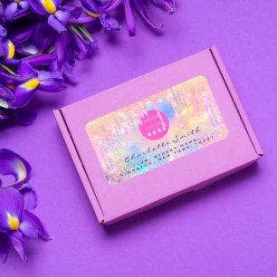 Logo für das Schulsiegel Holograph Unicorn Online  Adressaufkleber