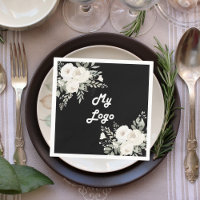 Logo für das Schwarz-weiße Blumengeschäft