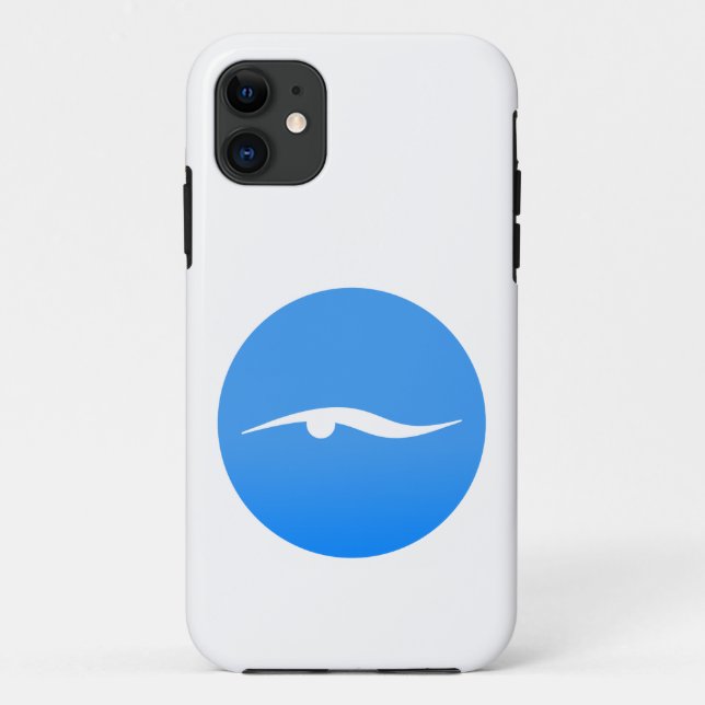 Logo für das Schwimmen auf T - Shirt Case-Mate iPh iPhone Hülle (Rückseite)