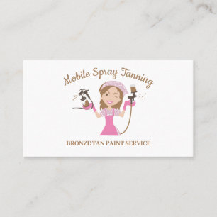 Logo für das Spray des mobilen Tanning Body Paint Visitenkarte