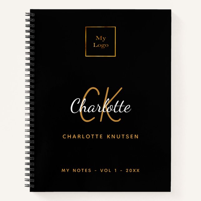 Logo für das Unternehmen Notizbuch (Vorderseite)