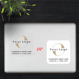 Logo für das Unternehmen Vinyl Square Clear Laptop Aufkleber