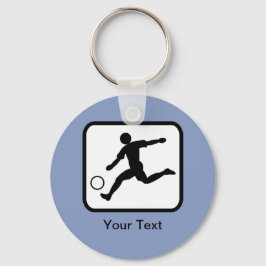 Logo für den anpassbaren Fußballspieler (Football Schlüsselanhänger