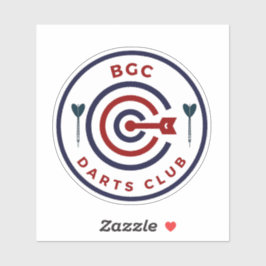 Logo für den BGC (Bonafacio Global City) Dart Club Aufkleber