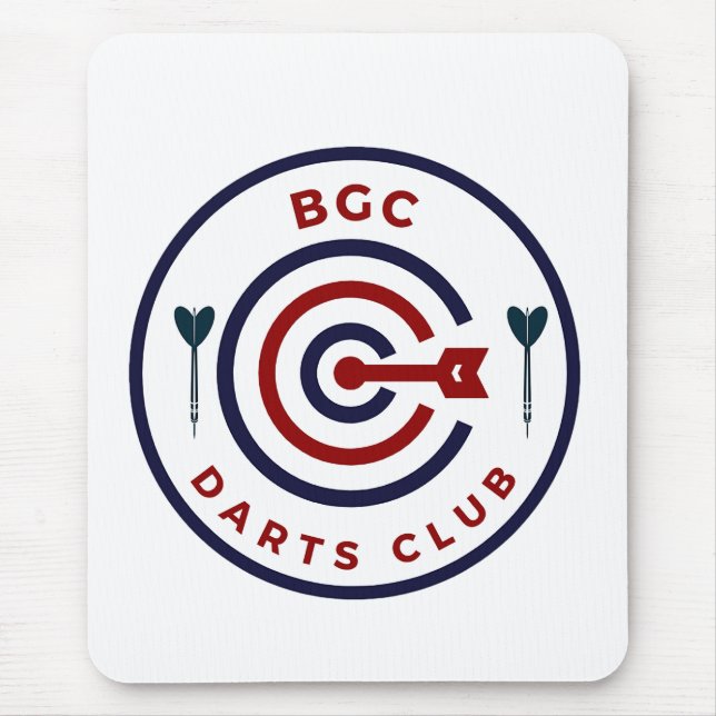 Logo für den BGC (Bonafacio Global City) Dart Club Mousepad (Vorne)