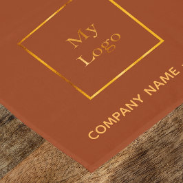Logo für den braunen Goldsalon in Burnt Kurzer Tischläufer