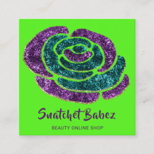 Logo für den Lila QR-Code im Online-Shop-Mode Quadratische Visitenkarte