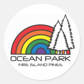 Logo für den Meerespark Runder Aufkleber