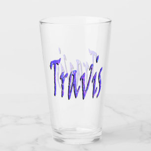 Logo für den Namen des Blue-Star-Travis Glas