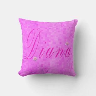 Logo für den Namen von Diana Girls, Kissen