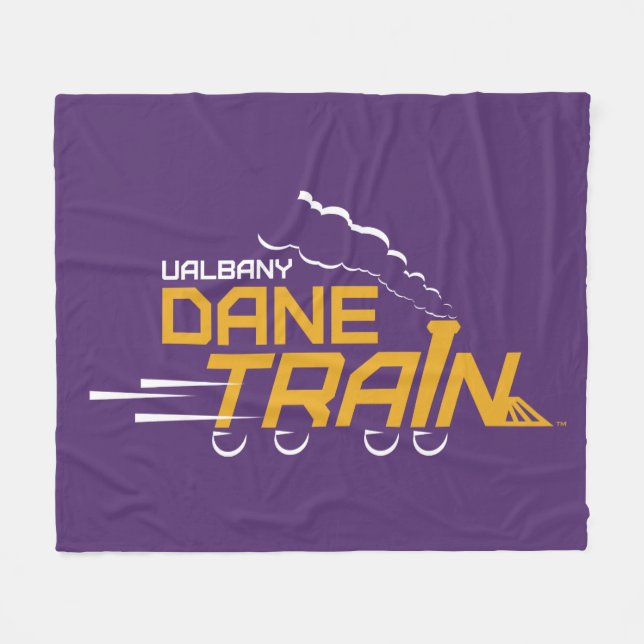 Logo für den Straßenzug von UAlbany Fleecedecke (Vorderseite (Horizontal))