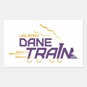 Logo für den Straßenzug von UAlbany Rechteckiger Aufkleber