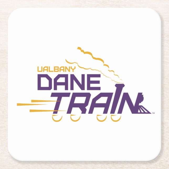 Logo für den Straßenzug von UAlbany Rechteckiger Pappuntersetzer (Vorderseite)