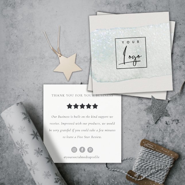 Logo für die Anforderung zur Überprüfung von Aqua- Quadratische Visitenkarte (Von Creator hochgeladen)