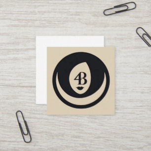Logo für die Bewegung 4B Quadratische Visitenkarte