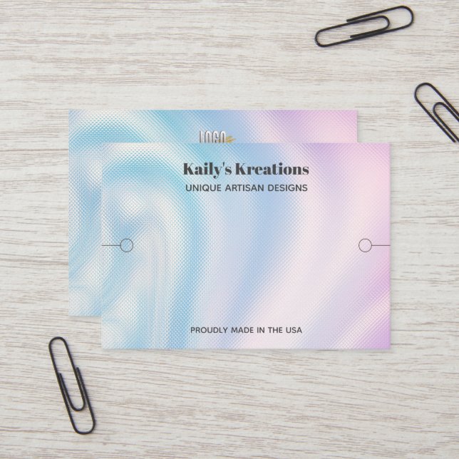 Logo für die Darstellung von Armbändern Visitenkarte (Vorderseite/Rückseite Beispiel)