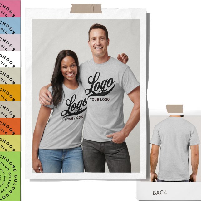 Logo für die Frontdruckerei Männer Frauen Grau T-Shirt (Von Creator hochgeladen)