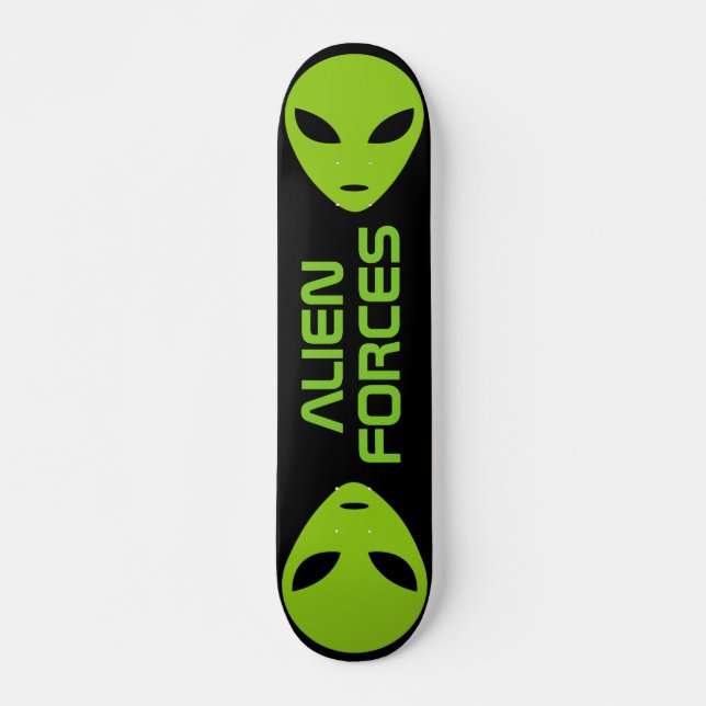 Logo für die grüne Alien auf der Skateboard (Vorne)
