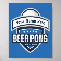 Logo für die individuell anpassbare Bierpong-Meist