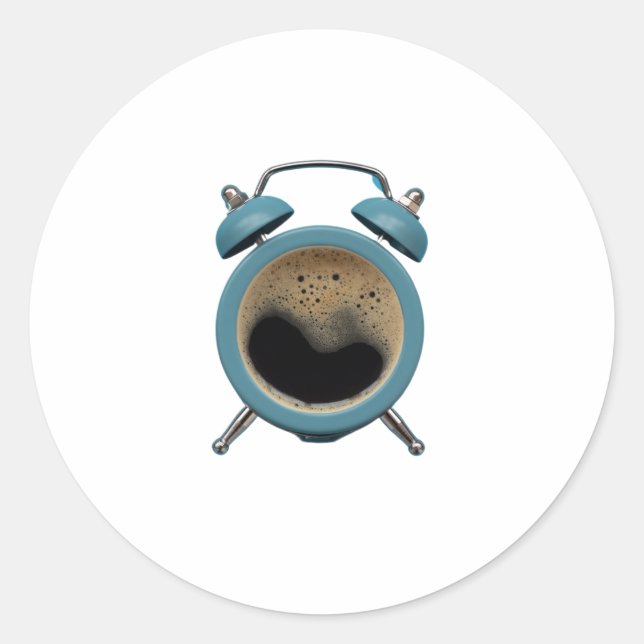 Logo für die Kaffeealarm Runder Aufkleber (Vorderseite)