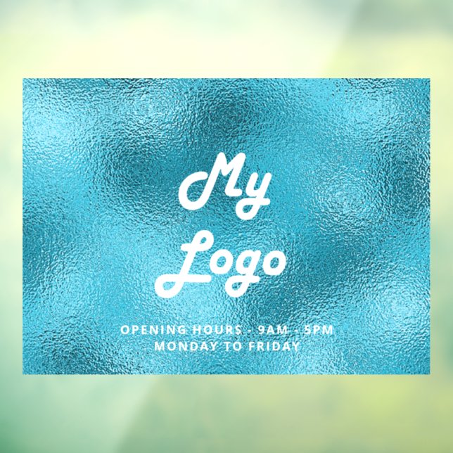 Logo für die Öffnungszeiten Fensteraufkleber (Blatt 3)