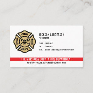 Logo für die personalisierte Feuerwehrabteilung Visitenkarte