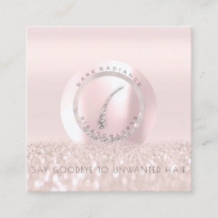 Logo für die Rose der Elektrolyse-Glitzer1 Telefonnummerkarte