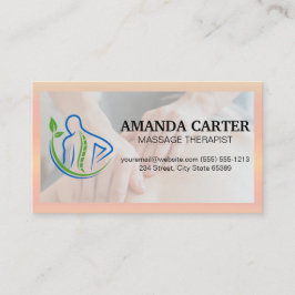 Logo für die Rücktherapie | Massagesitzung Visitenkarte