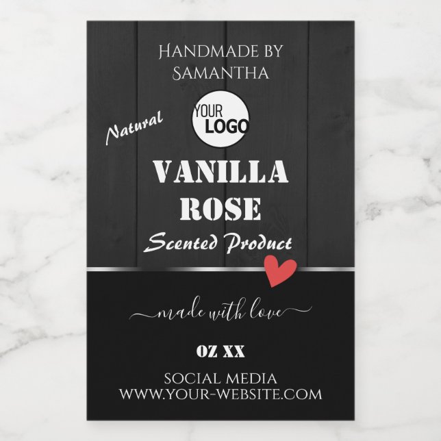 Logo für die Verpackung von Schwarzholzkörnern Lebensmitteletikett (Einzelnes Label)