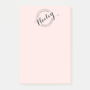 Logo für die Vintage Circle Briefmarke Makeup und  Post-it Klebezettel