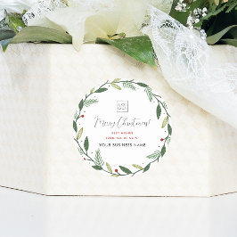 Logo für die Weihnachtsfeiertage-Sonderaktion Runder Aufkleber