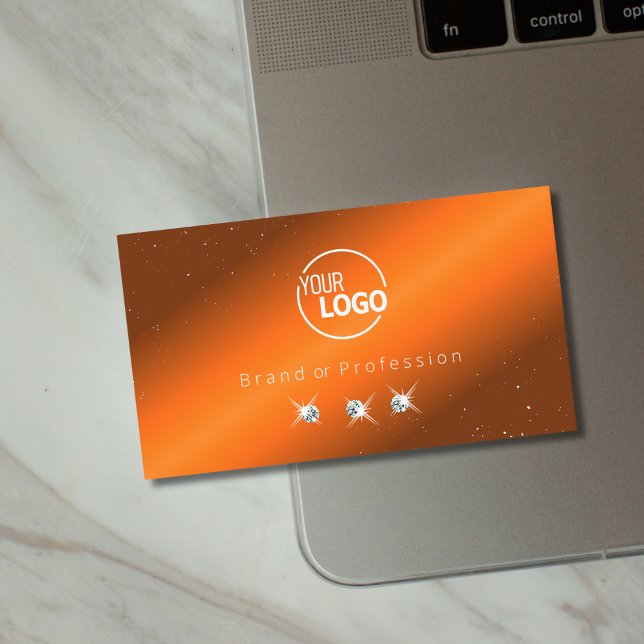 Logo für Edelstahl- und Brauntönchen-Diamanten-Add Visitenkarte (Von Creator hochgeladen)