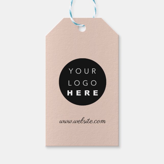 Logo für ein benutzerdefiniertes Unternehmen Besch Geschenkanhänger (Vorderseite)