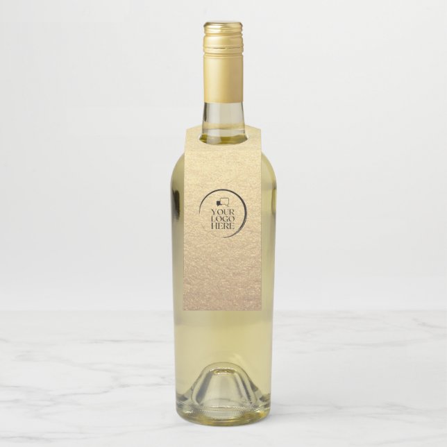 Logo für ein benutzerdefiniertes Unternehmen Flaschenanhänger (Auf Flasche)