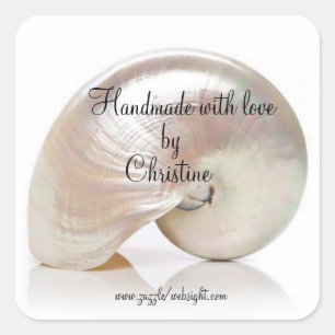 Logo für ein Unternehmen Quadratischer Aufkleber