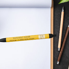 Logo für eine gelbe Firma Kugelschreiber