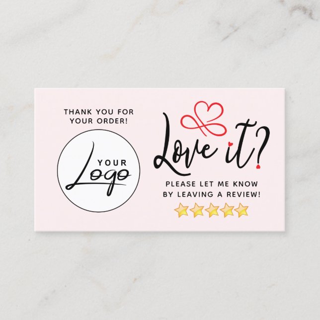 Logo für einfache Überprüfungsanforderung Visitenkarte (Vorderseite)