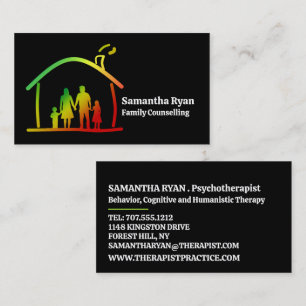 Logo für Familientherapie, Psychotherapeut Visitenkarte
